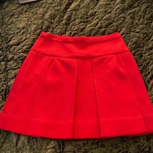 JCREW Red Wool Skirt